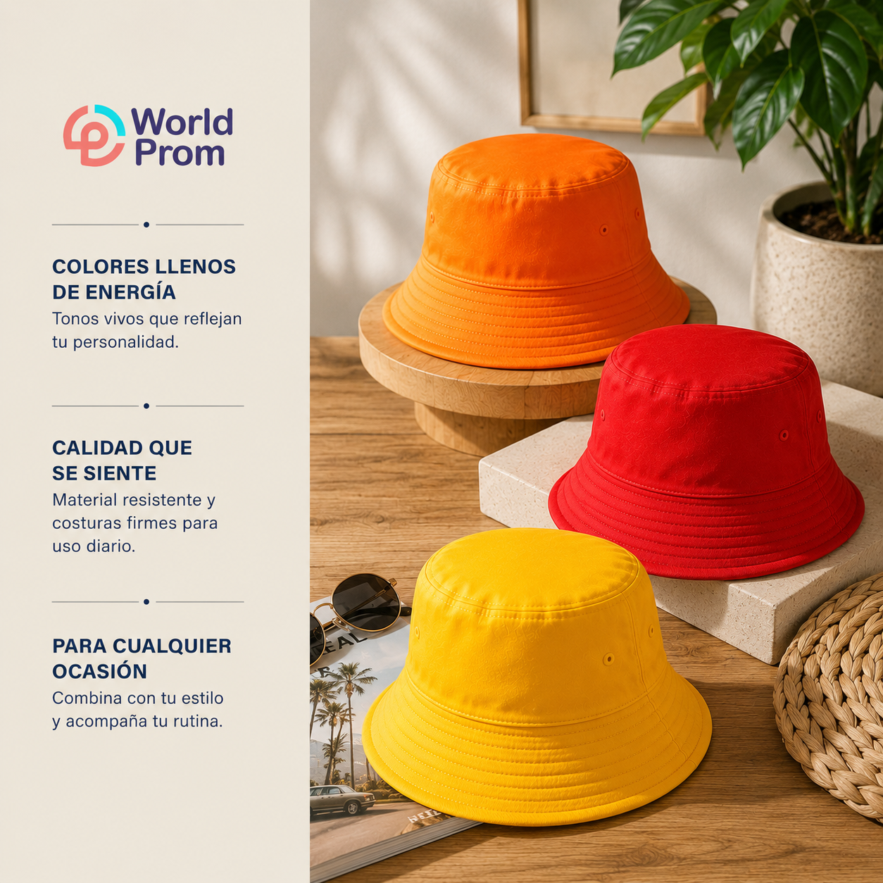Bucket hat / Naranja - Rojo - Amarillo - Image 3