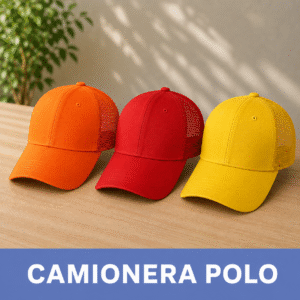 Gorra Camionera Polo / Naranja - Rojo - Amarillo