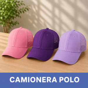 Gorra Camionera Polo / Rosado - Morado - Lila