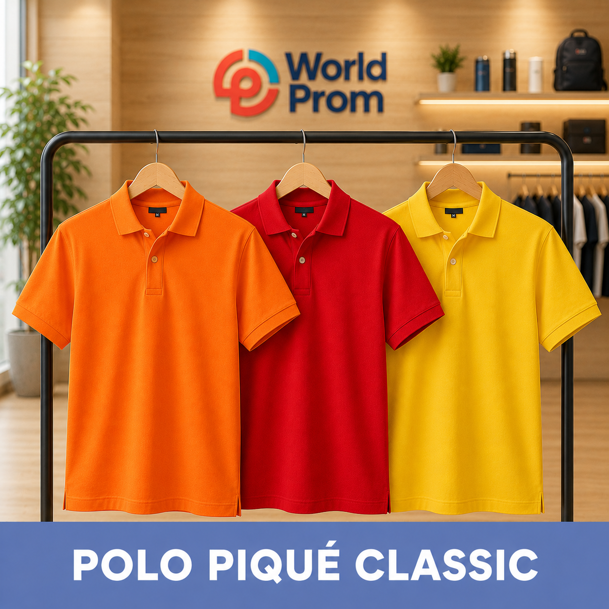 Camiseta Polo Pique / Naranja - Rojo - Amarillo