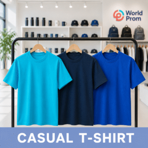 Camiseta Casual Polialgodón / Cyan - Azul Oscuro - Azul Royal