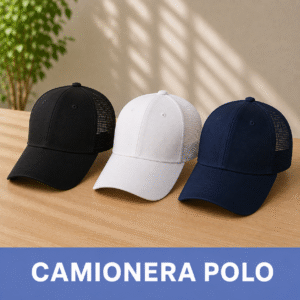 Gorra Camionera Polo / Negro - Blanco - Azul oscuro