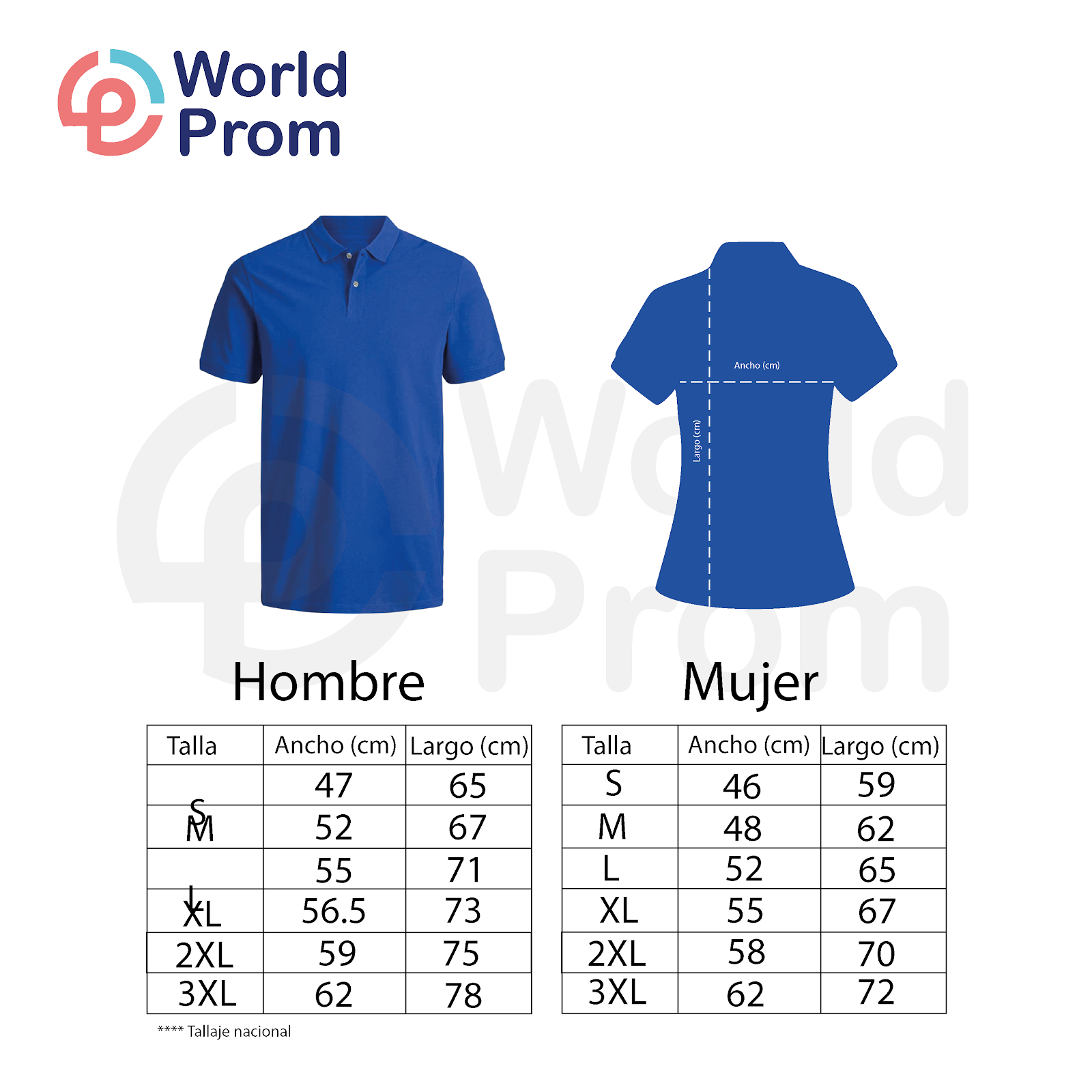Camiseta Polo Pique / Azul Royal - Image 2