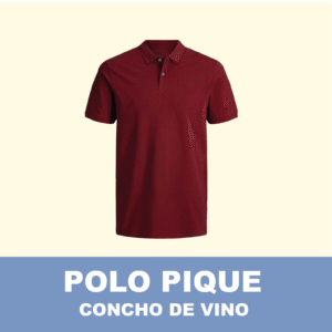 Camiseta Polo Pique / Concho de Vino