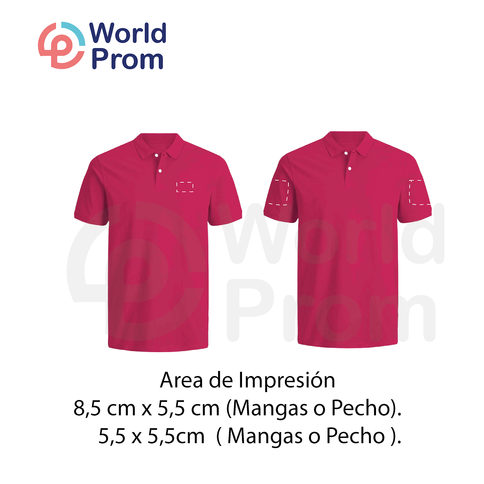 Camiseta Polo Pique / Magenta - Image 3
