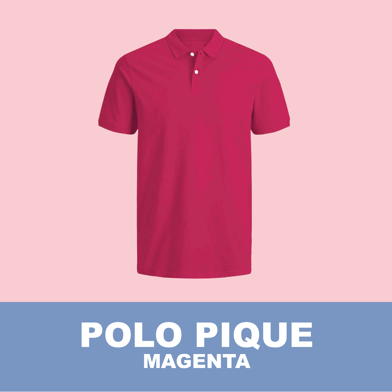 Camiseta Polo Pique / Magenta