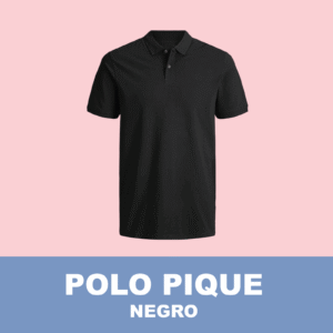 Camiseta Polo Pique / Negro