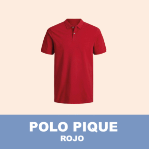 Camiseta Polo Pique / Rojo