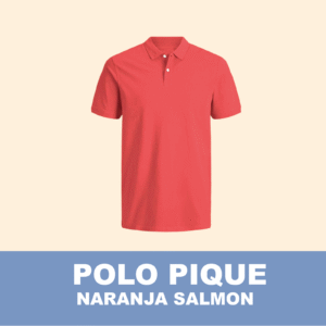 Camiseta Polo Pique / Salmón