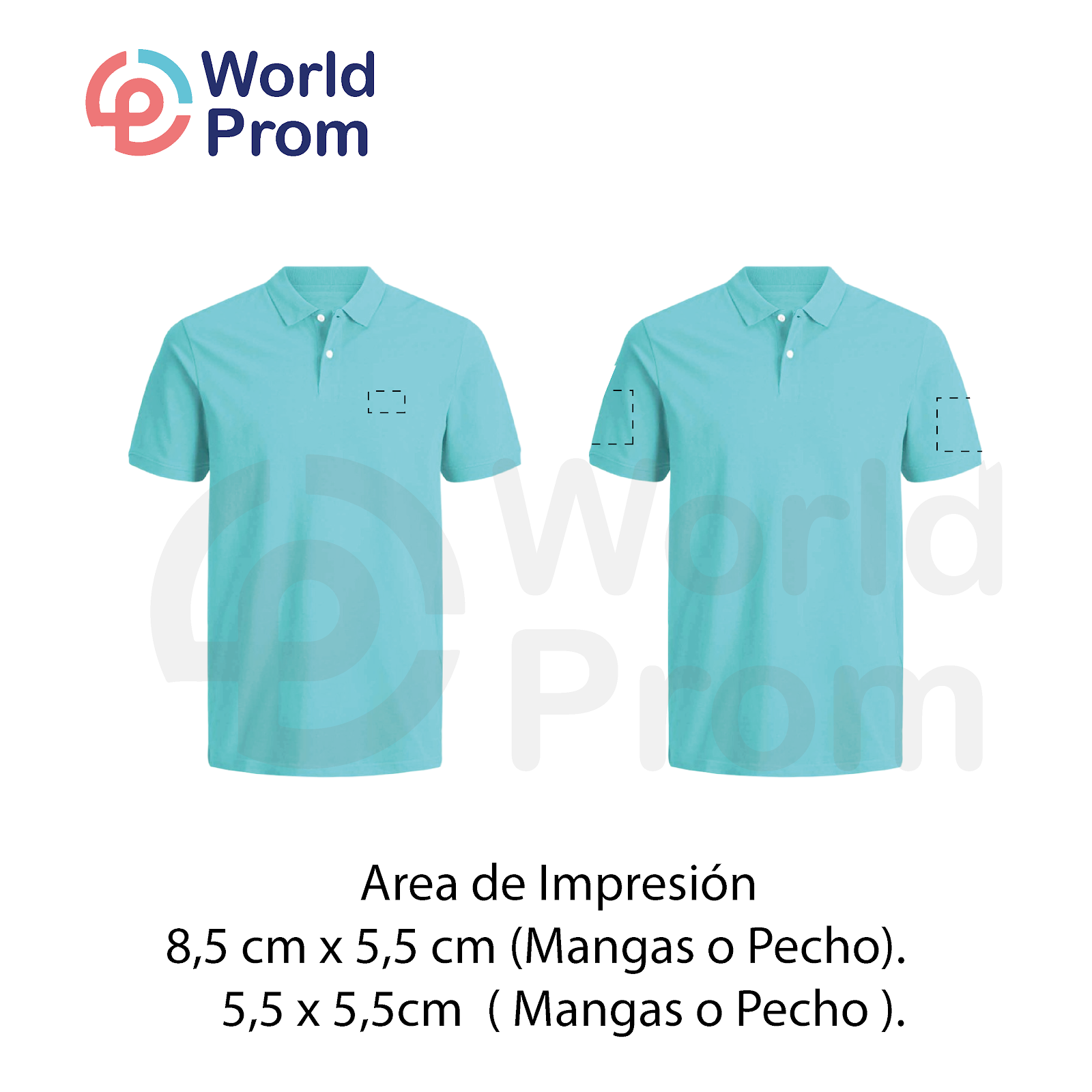 Camiseta Polo Pique / Turquesa - Image 3