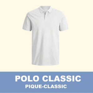 Camiseta Polo Pique / Blanca