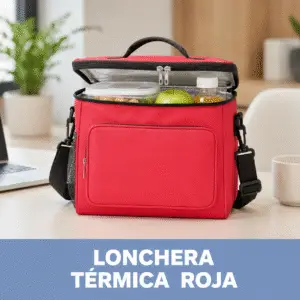 Lonchera Lona Térmica - Rojo