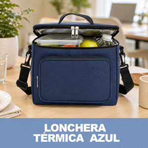 Lonchera Lona Térmica - Azul Oscuro