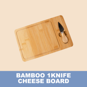 Tabla de Queso - 1 cuchillo - Bambú