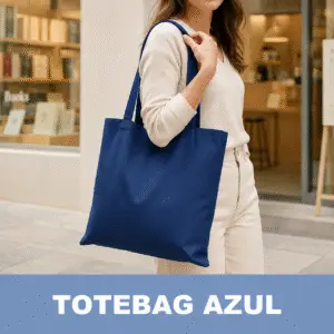 Totebag Canvas - Azul Oscuro