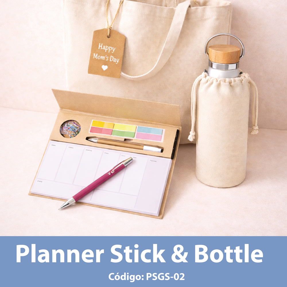Planner Stick & Bottle Set bambu