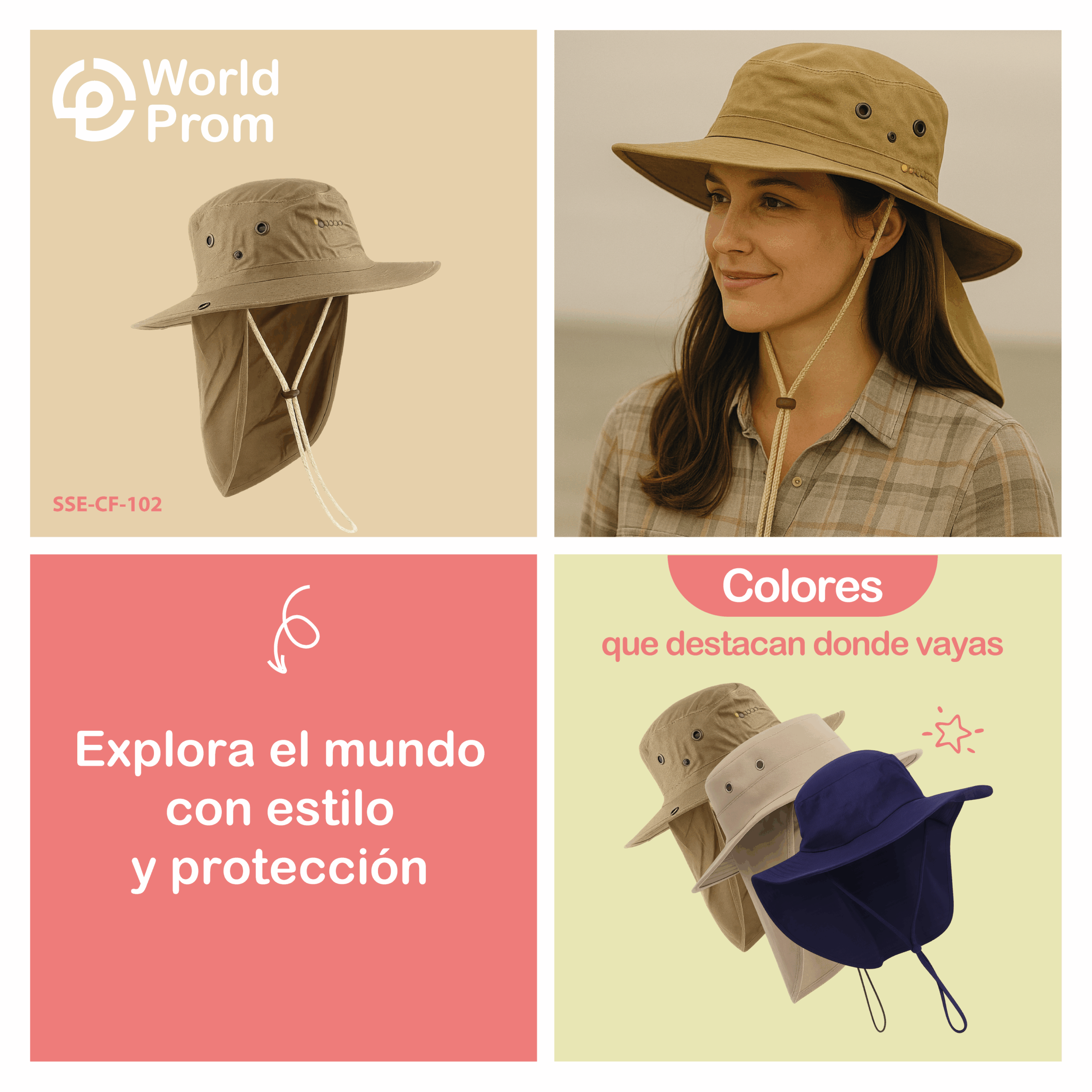Sombrero safari / Café - Image 4