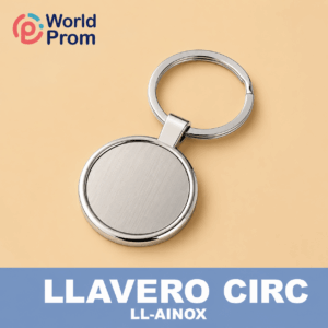 Llavero acero redondo