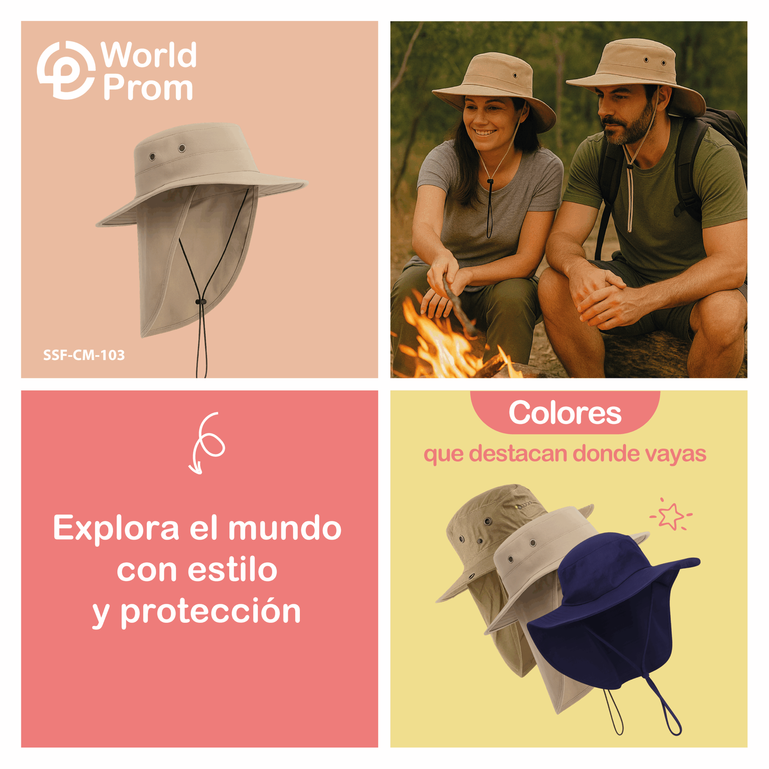 Sombrero safari / Crema - Image 4
