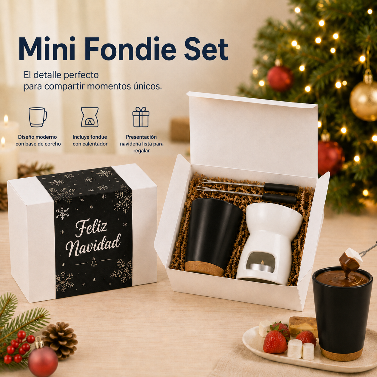 Mini Fondue -Christmas Set - Image 3