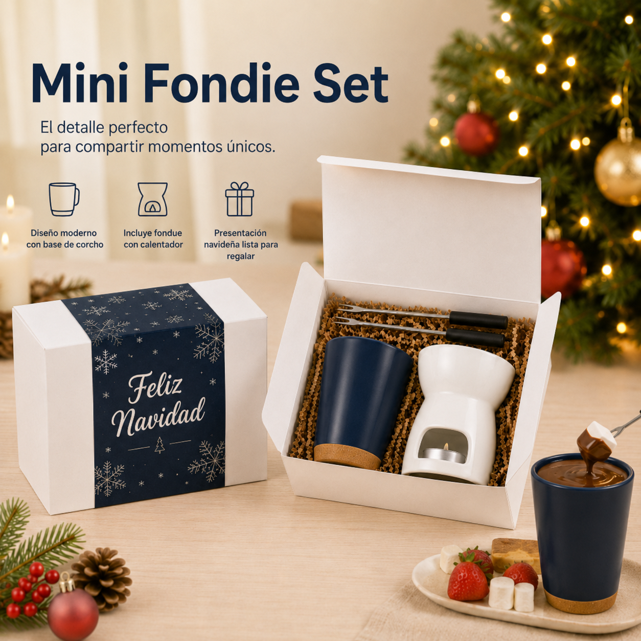 Mini Fondue -Christmas Set - Image 4