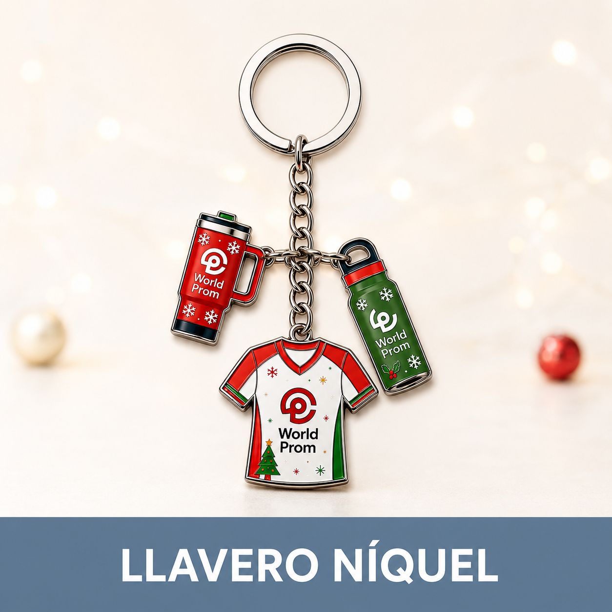 Llaveros Charm Keyring - 3 dijes