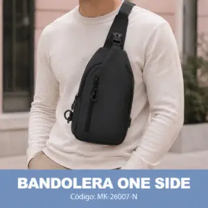 Bandolera One Side -Negro
