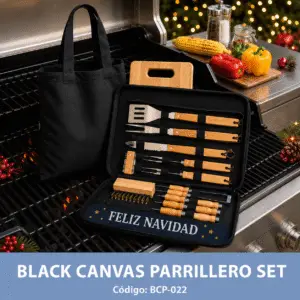 Black Canvas Parrillero Set