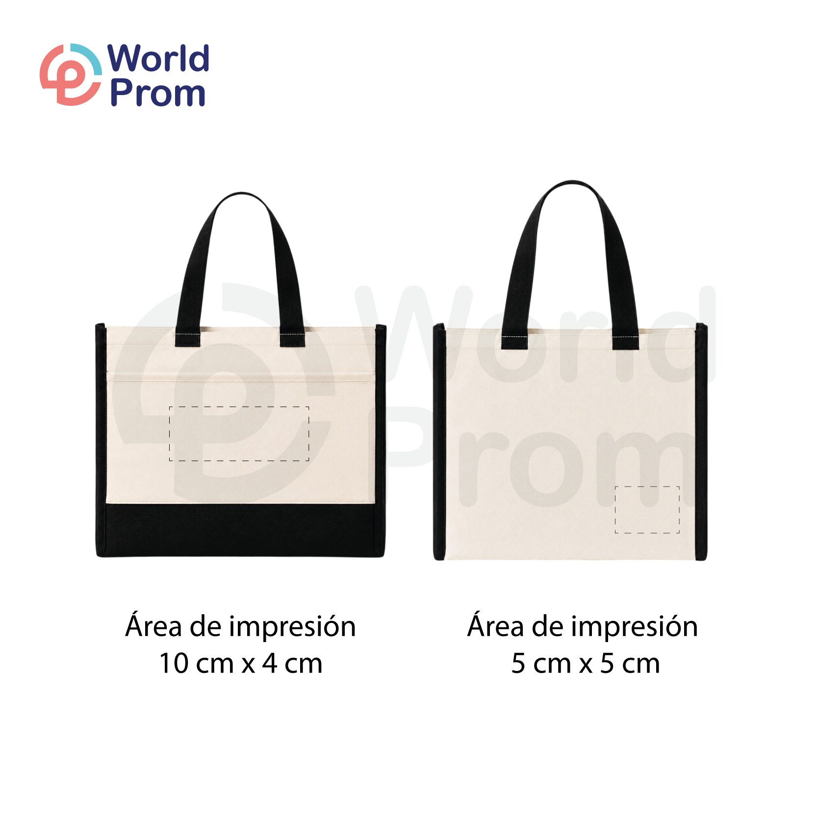 Cotton Canvas HandleBag- Negro - Image 3