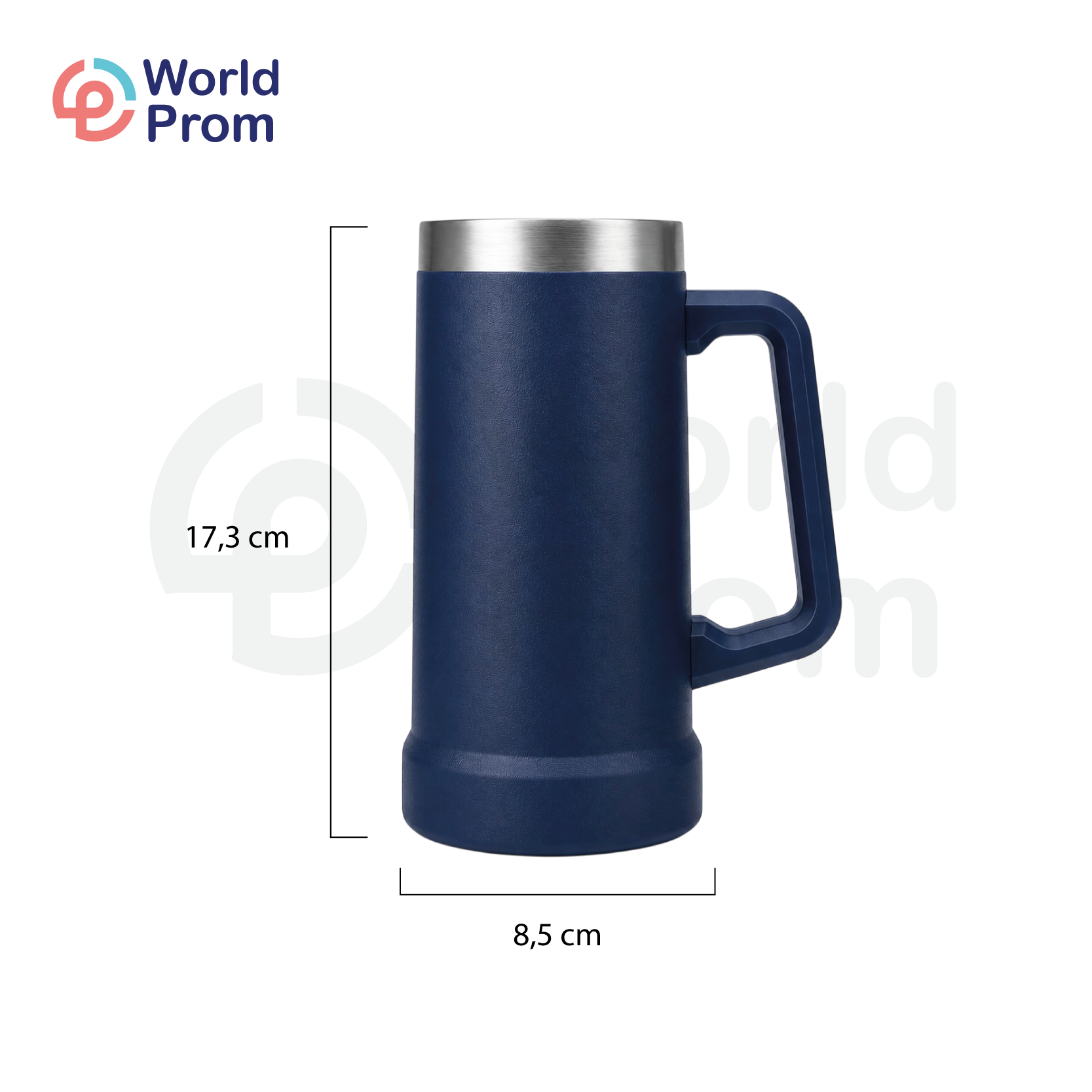 Jarro Cervecero 24 oz - Acero - Azul Oscuro - Image 2