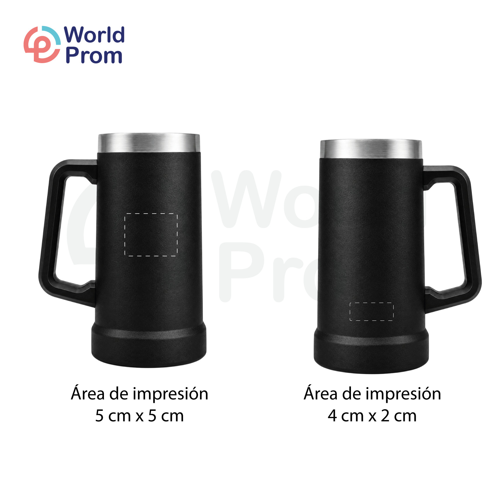 Jarro Cervecero 24 oz - Acero - Negro - Image 3