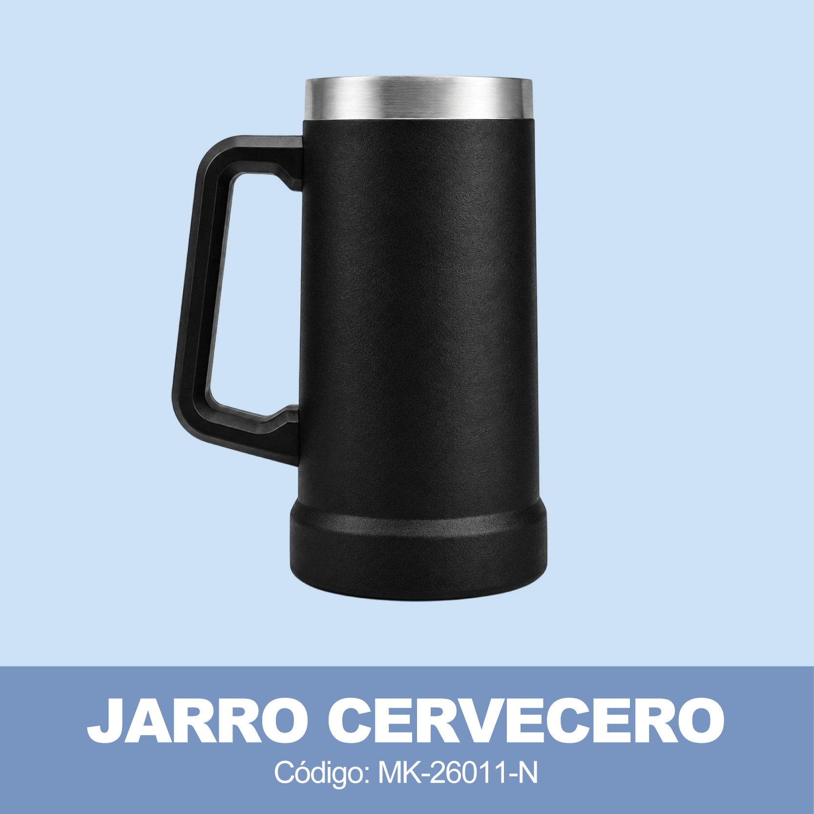 Jarro Cervecero 24 oz - Acero - Negro