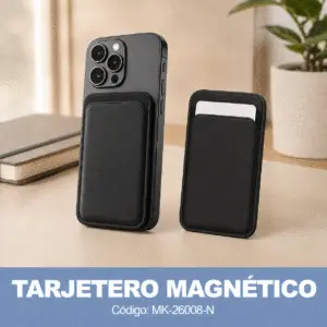 Tarjetero magnetico - Negro