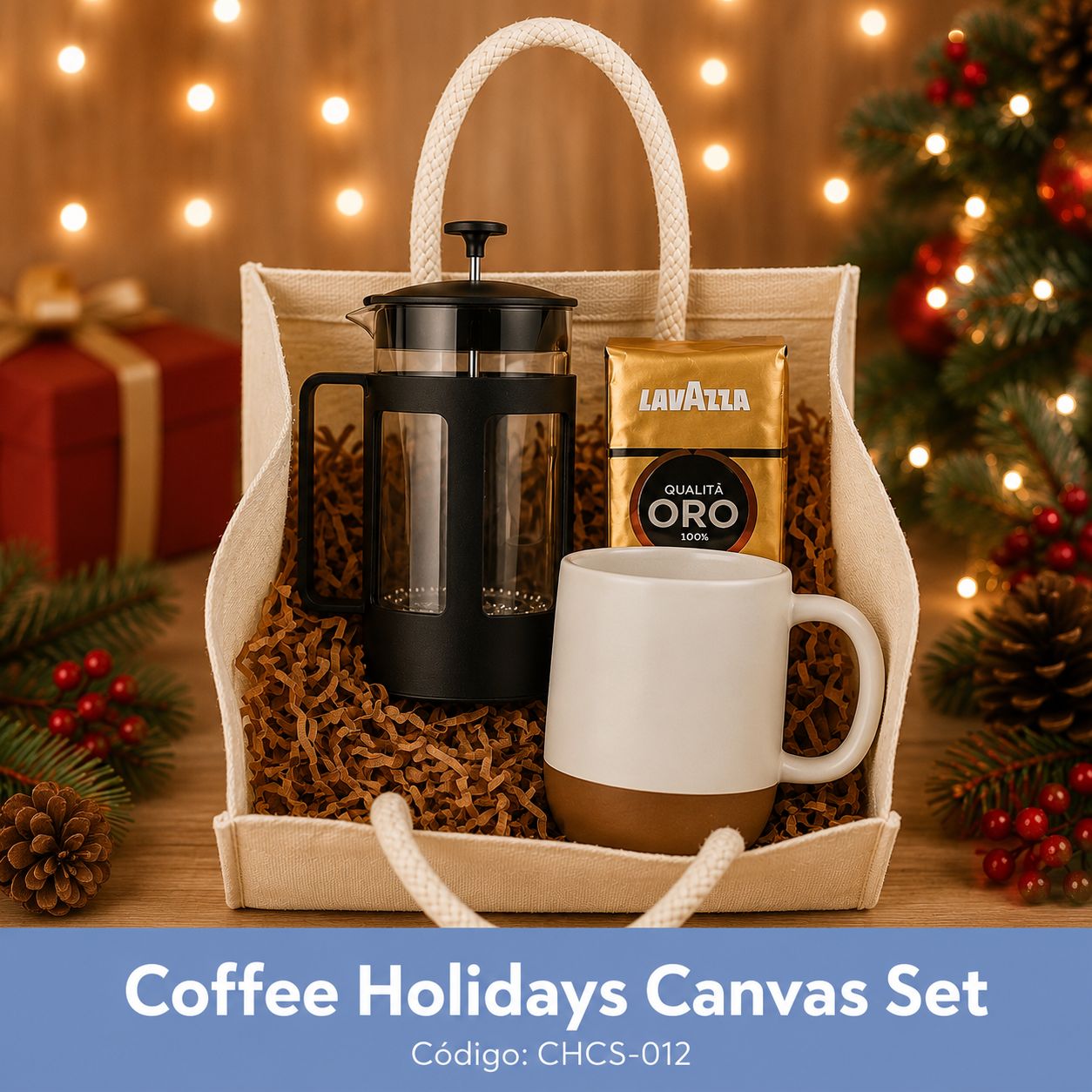 Coffee Holidays Canvas Set