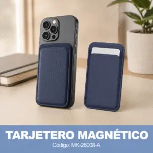 Tarjetero magnetico - Azul Oscuro